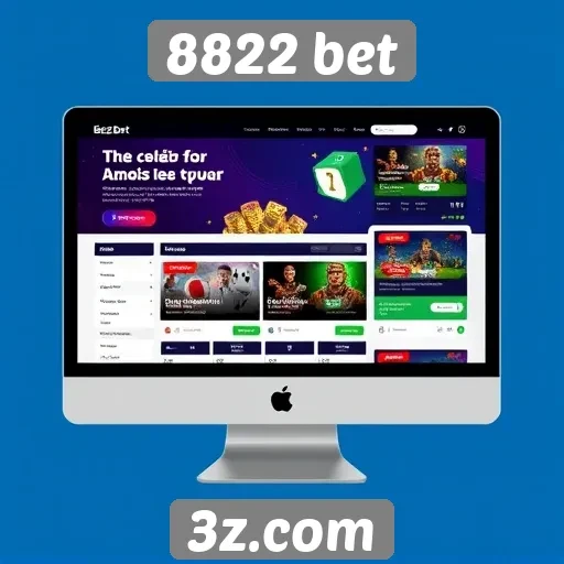 Análise da interface de usuário do site 8822 bet